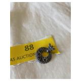 Silver pierced earring 4.41g