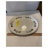 Hand-painted platter 11 x 9 Masonï¿½s old ivory