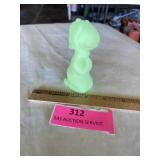 Fenton, praying girl satin green