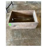 Vintage wood crate 8 1/4 x 12 x 9 1/2