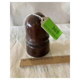 Brown, ceramic insulators