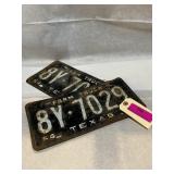 Texas Farm truck 1964 both plate