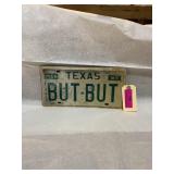 Texas personalized plate 1983, but but both