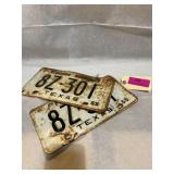 Texas Farm truck 1965 both plates