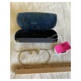 Vintage eyeglasses  trimmed in 12 karat gold