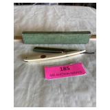 Antique Lucky straight razor with original box.