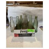 Collection of vintage soda bottles