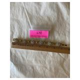 Vintage bracelet clear rhinestones Daisy pattern