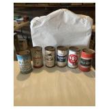 Antique beer cans no top tab