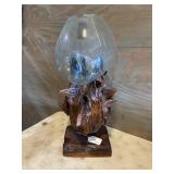 Valley hand blown glass bowl on Driftwood About