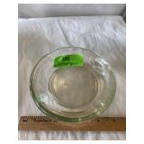 1960s pressed glass 6 inch cigar ashtray