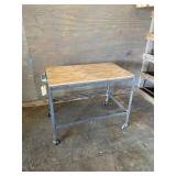 Metal rolling cart 24 x 30 x 19
