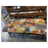 Vintage patchwork lap blanket 32 x 68