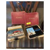 Collection of 45 records two red  books and