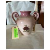 Vintage double handled porcelain vase