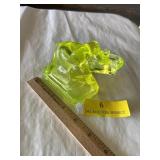 Boyd Vaseline glass ï¿½Zackï¿½ elephant in sunshine