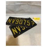 Texas 1956 both plates