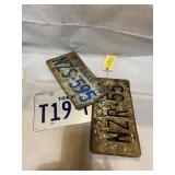 Texas 1970 and 71 tow truck plate