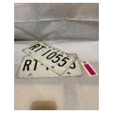 Texas 1961 both plates