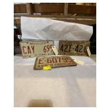 Collection of assorted license plates