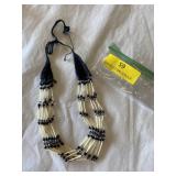Porcupine quill crocheted choker