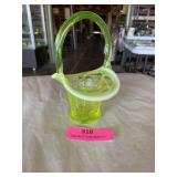 Fenton basket opalescent berry and butterfly