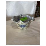 Vintage East Texas pottery fluted bowl about 3
