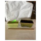Vintage green planters