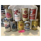 Vintage beer cans