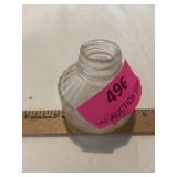 Antique Parker inkwell short round bottle