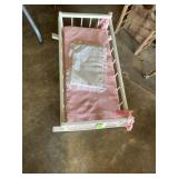 Wood Rocking doll bed 26 x 17