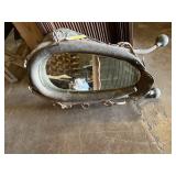 Vintage horse collar mirror 31 x 19 x 7 small