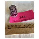 Vintage glass thimble made in Germany