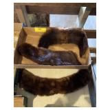 Three fur collars