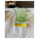 Vintage Kelloggï¿½s green glass measuring cup