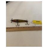 Vintage wood double spinner lure.