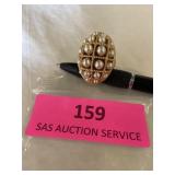 Vintage Avon perfume ring ï¿½ ring of pearlsï¿½