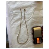 24 inch silver herringbone necklace Italy 15.61