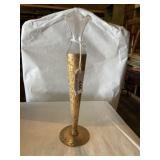 Gold overlay glass vanity  bud vase vintage 10
