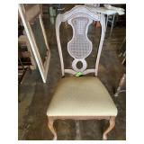 Nice dining chair with cane insert upholstered