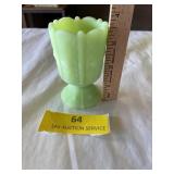 Vintage Fenton toothpick holder/egg cup .. lime