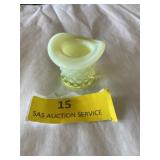 Fenton topaz opalescent top hat  about one and