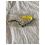 Turquoise bracelet with charm  8 1/2 inches long
