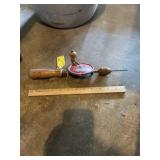 Vintage defiance hand drill with bit