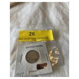 Buffalo nickel 1927