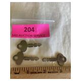 Antique metal keys