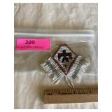 Native American beaded Thunderbird Chevron ..