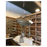 Vintage/antique metal four light chandelier not