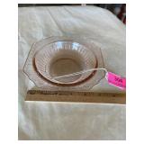 1930s Mayfair open rose depression glass small