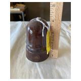 Brown, ceramic insulator